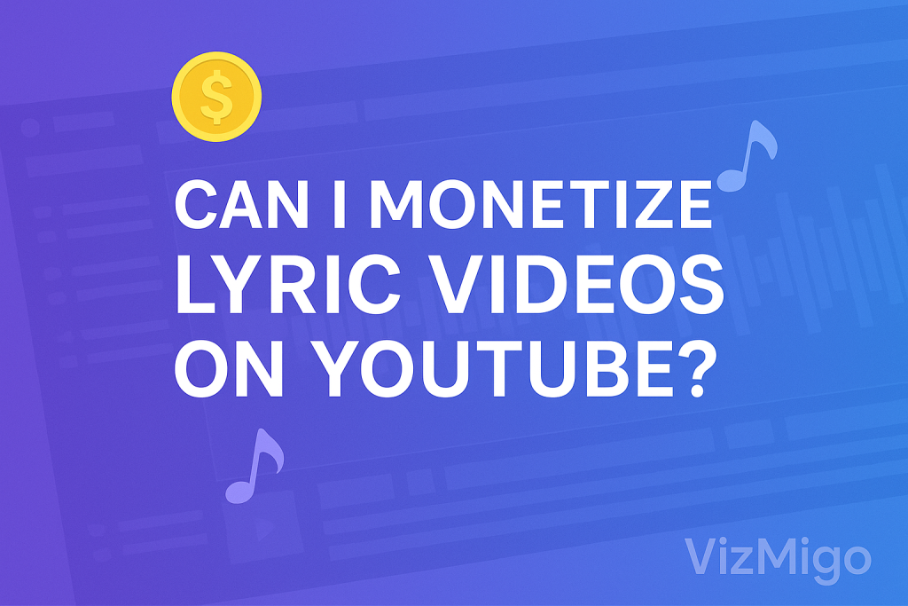 monetize lyrics videos