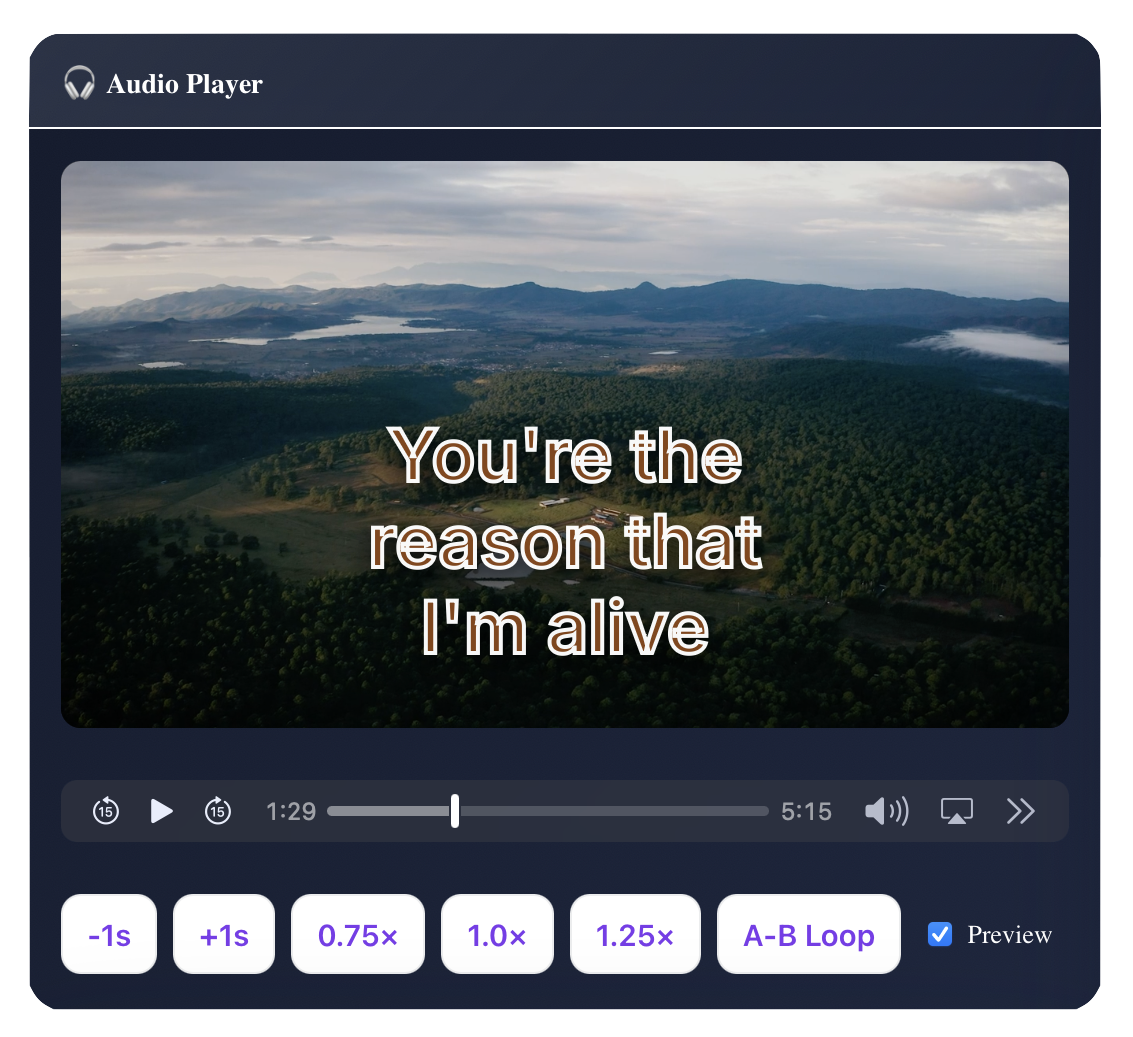 Lyrics Video Generator
